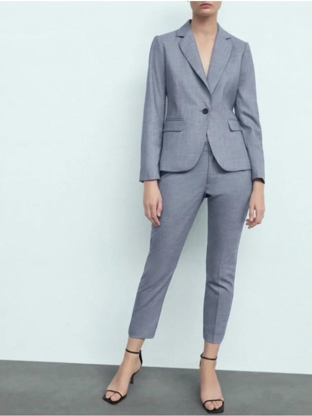 Zara Light Gray women’s Two-Piece Suit